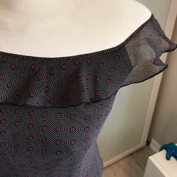 Black and Red Patterned Dress - Picture 3 of 3